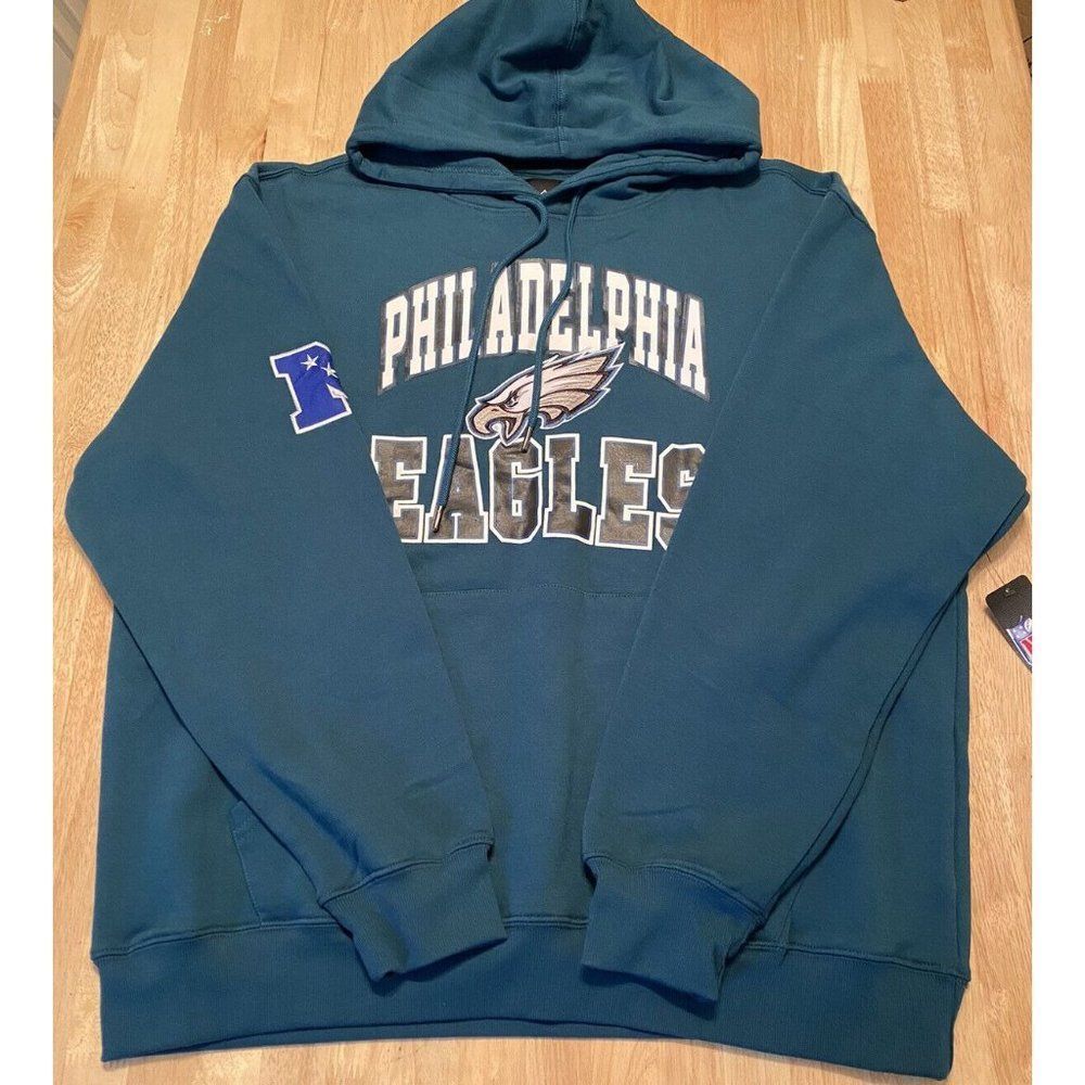 NEW Men's NFL Team Apparel Philadelphia Eagles Hoodie Sweatshirt Size XL